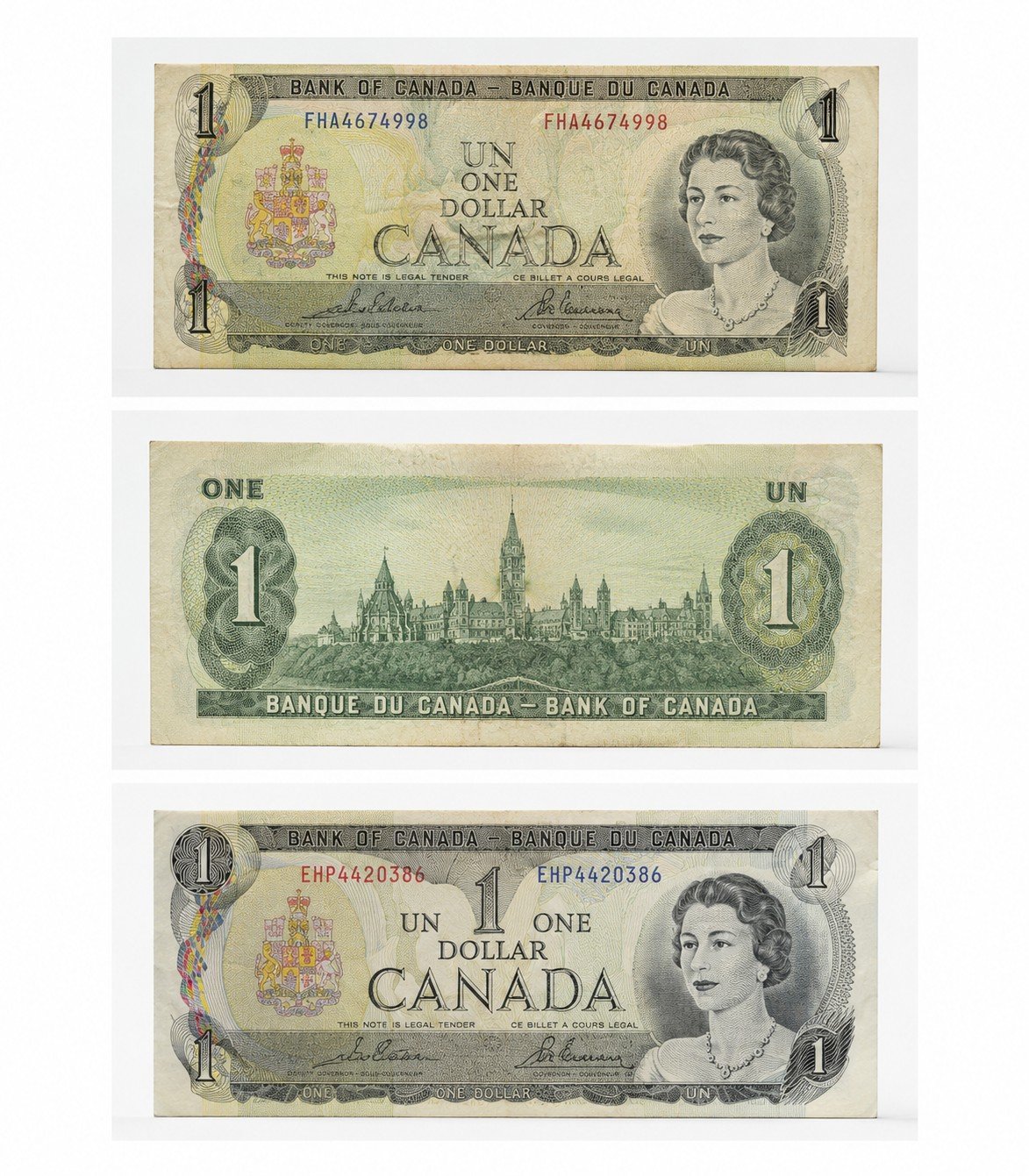 Fake 1 CAD Dollar Counterfeit Bills