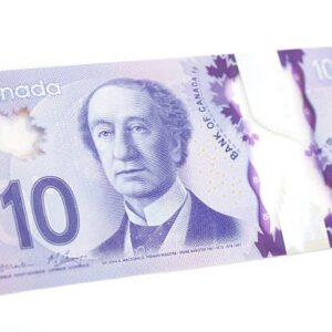 Fake 10 CAD Dollar Counterfeit Bills