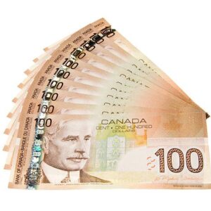 Alternative view of Fake 100 CAD Dollar Counterfeit Bills